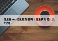 信息化seo优化推荐咨询（信息优化是什么工作）