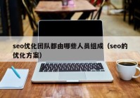 seo优化团队都由哪些人员组成（seo的优化方案）