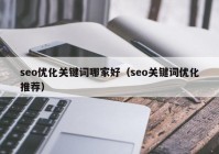 seo优化关键词哪家好（seo关键词优化推荐）